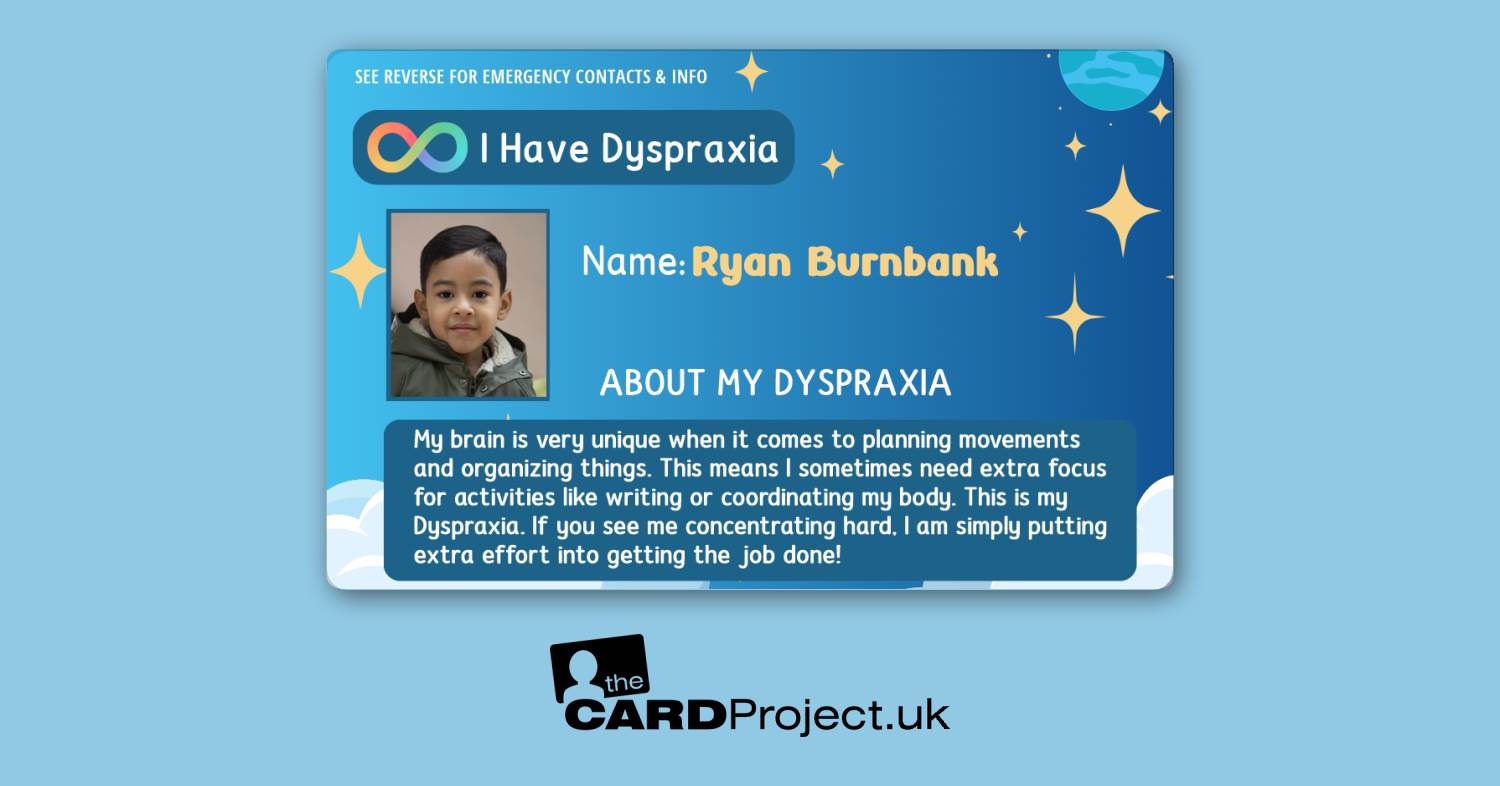 My Dyspraxia Card for Kids (FRONT)